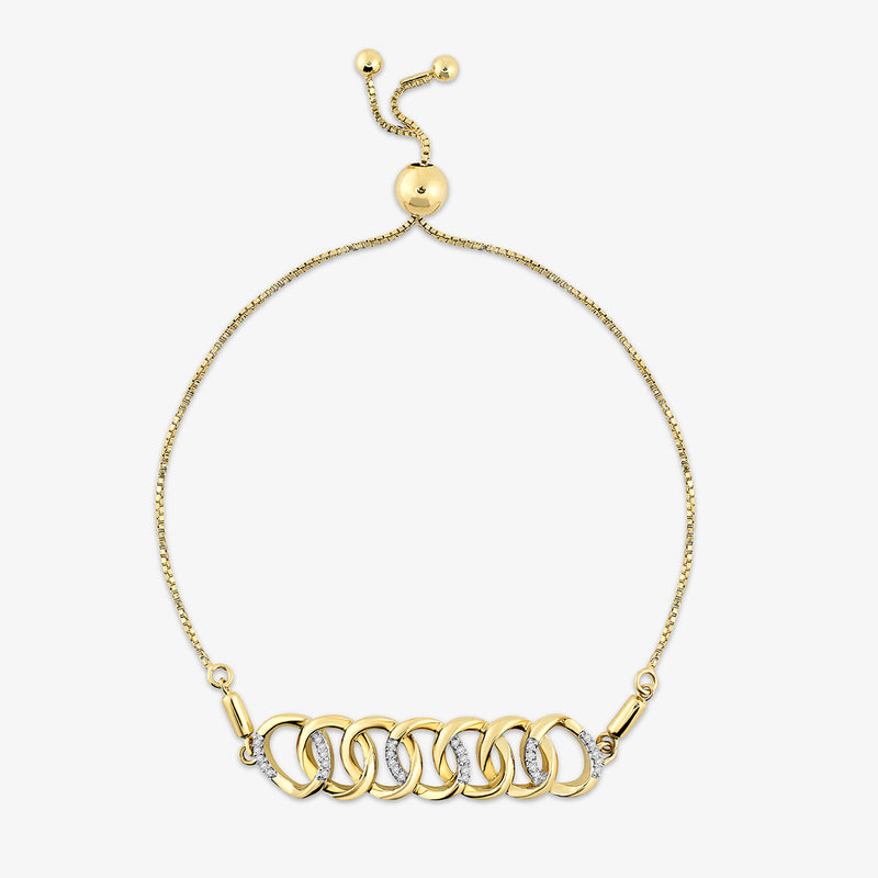 Interlinked Glow Bolo Bracelet
