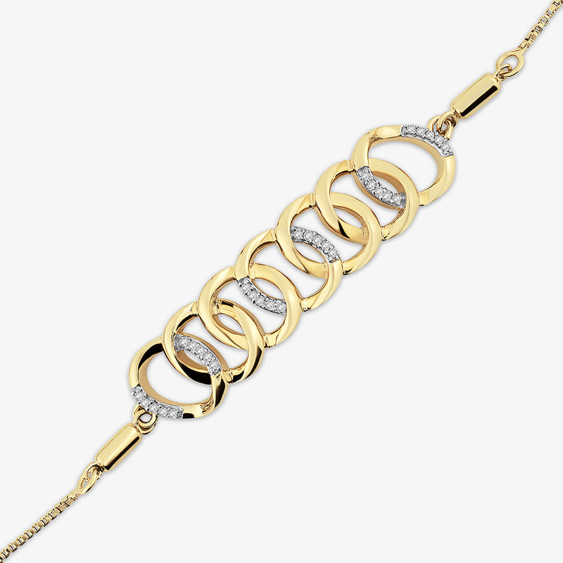 Interlinked Glow Bolo Bracelet