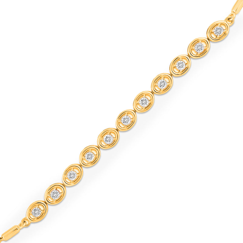 Blush Halo Bolo Bracelet