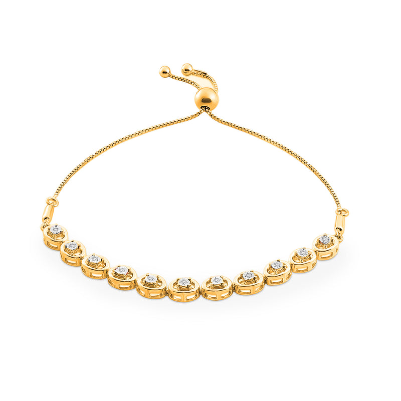 Blush Halo Bolo Bracelet
