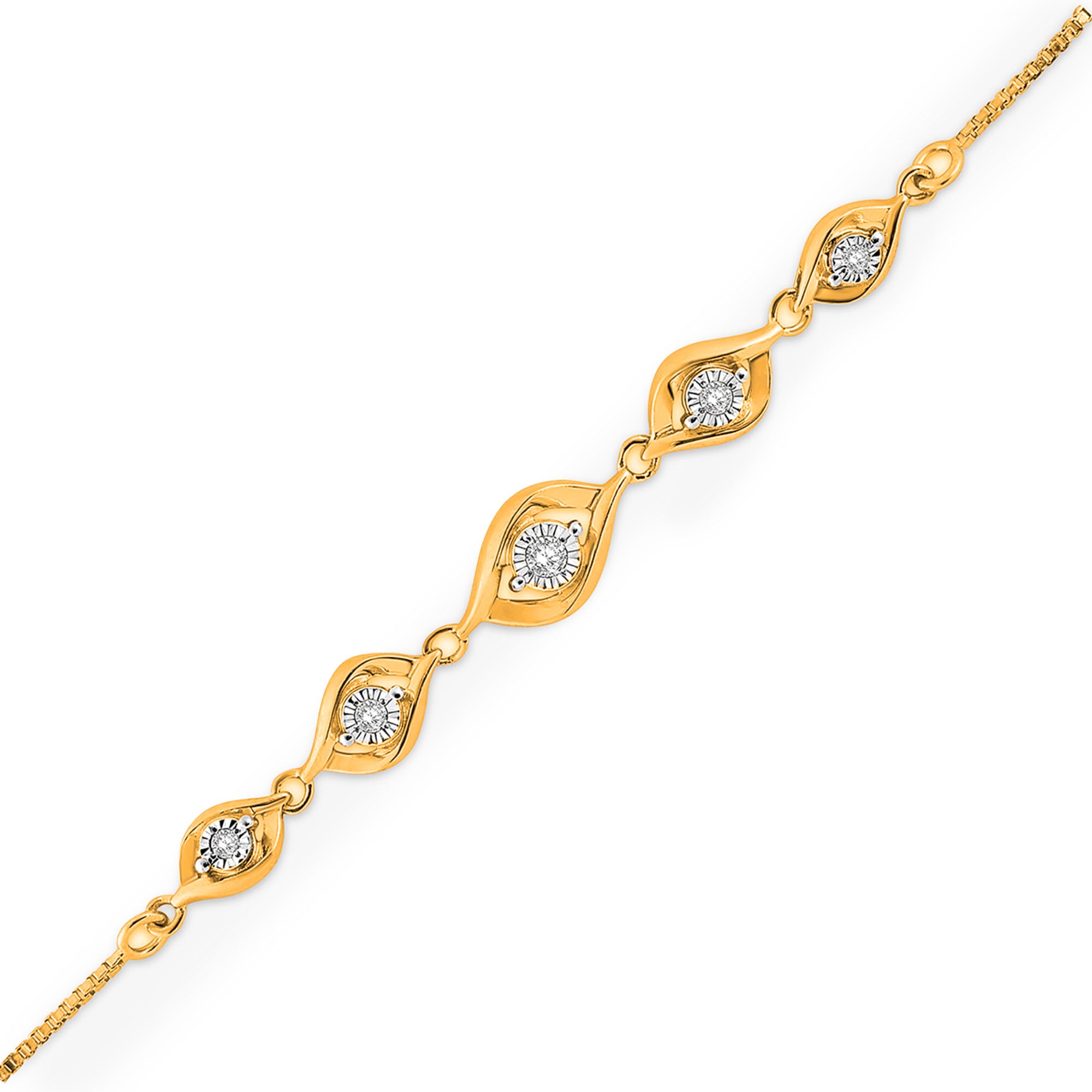 Gold Leaf Bolo Bracelet
