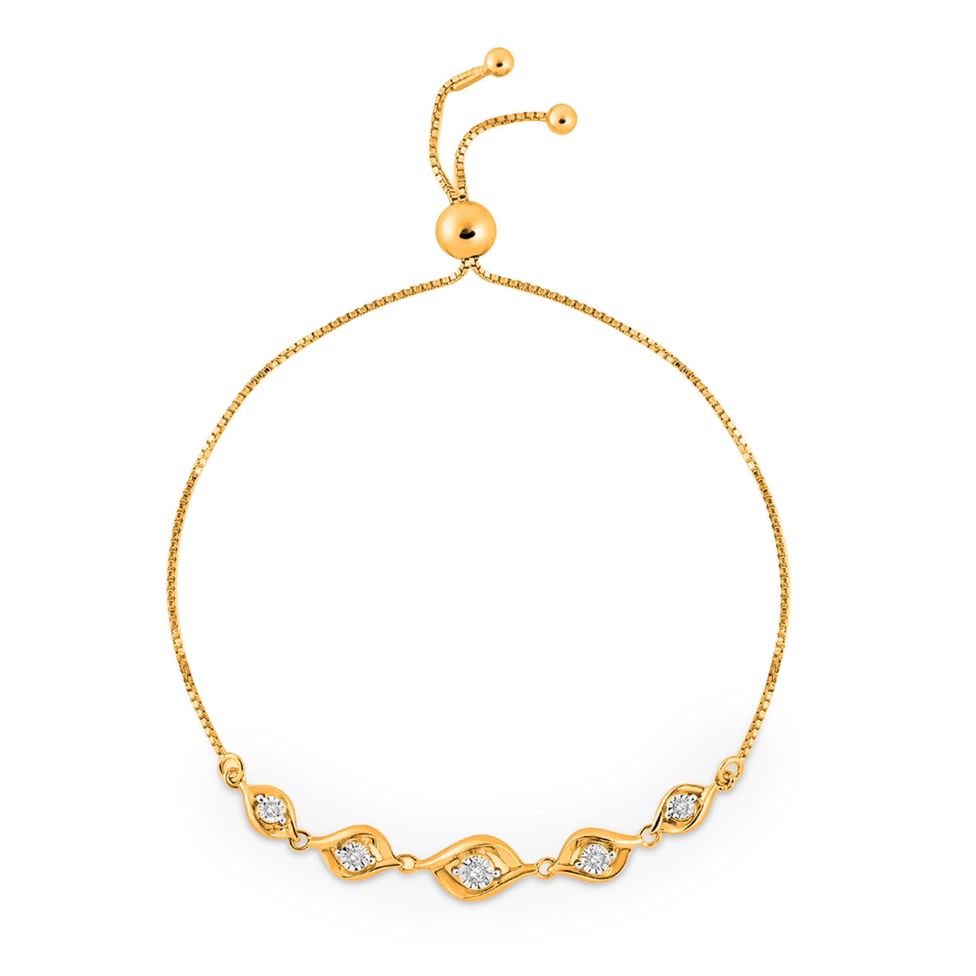 Gold Leaf Bolo Bracelet