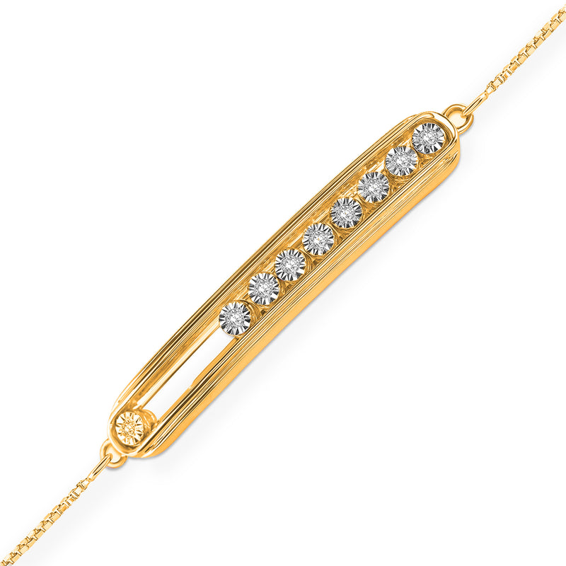 Flowing Spark Bolo Bracelet