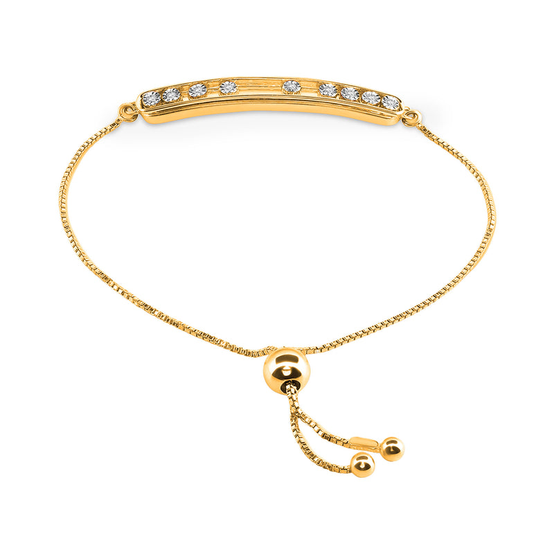 Flowing Spark Bolo Bracelet