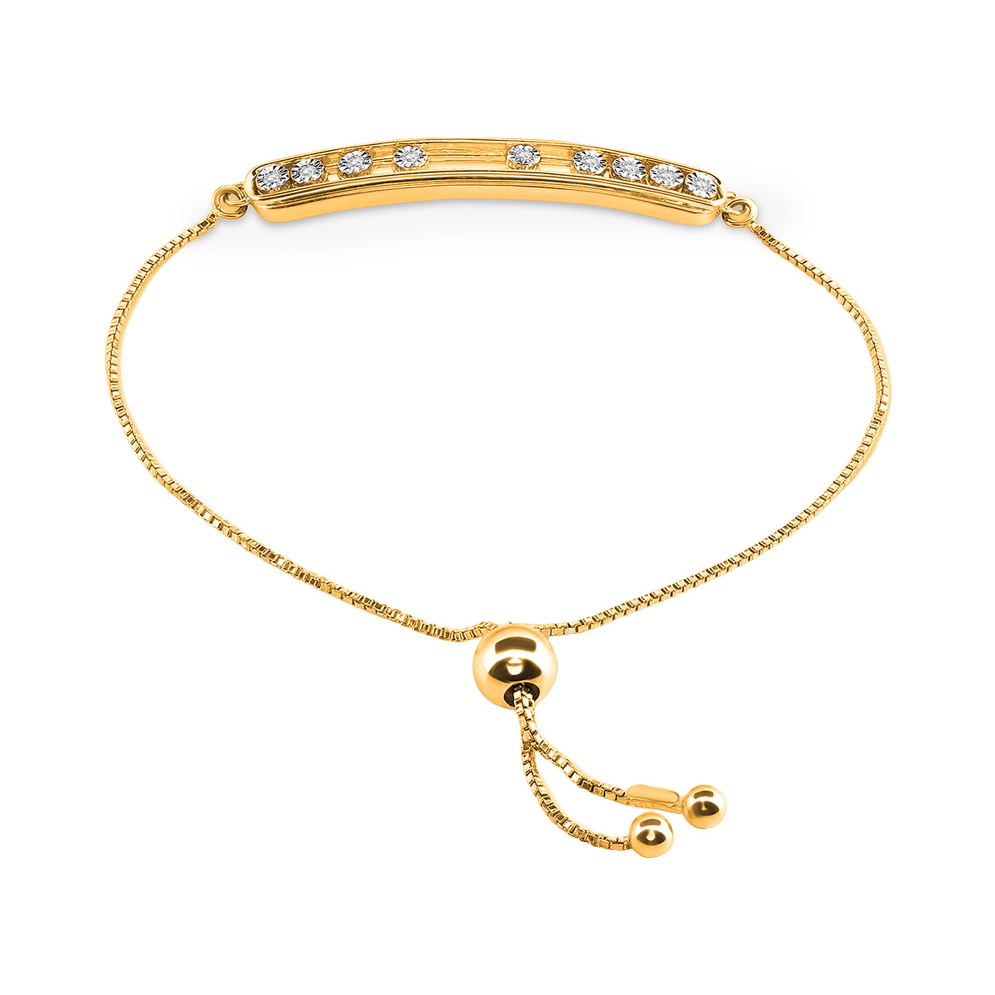 Flowing Spark Bolo Bracelet