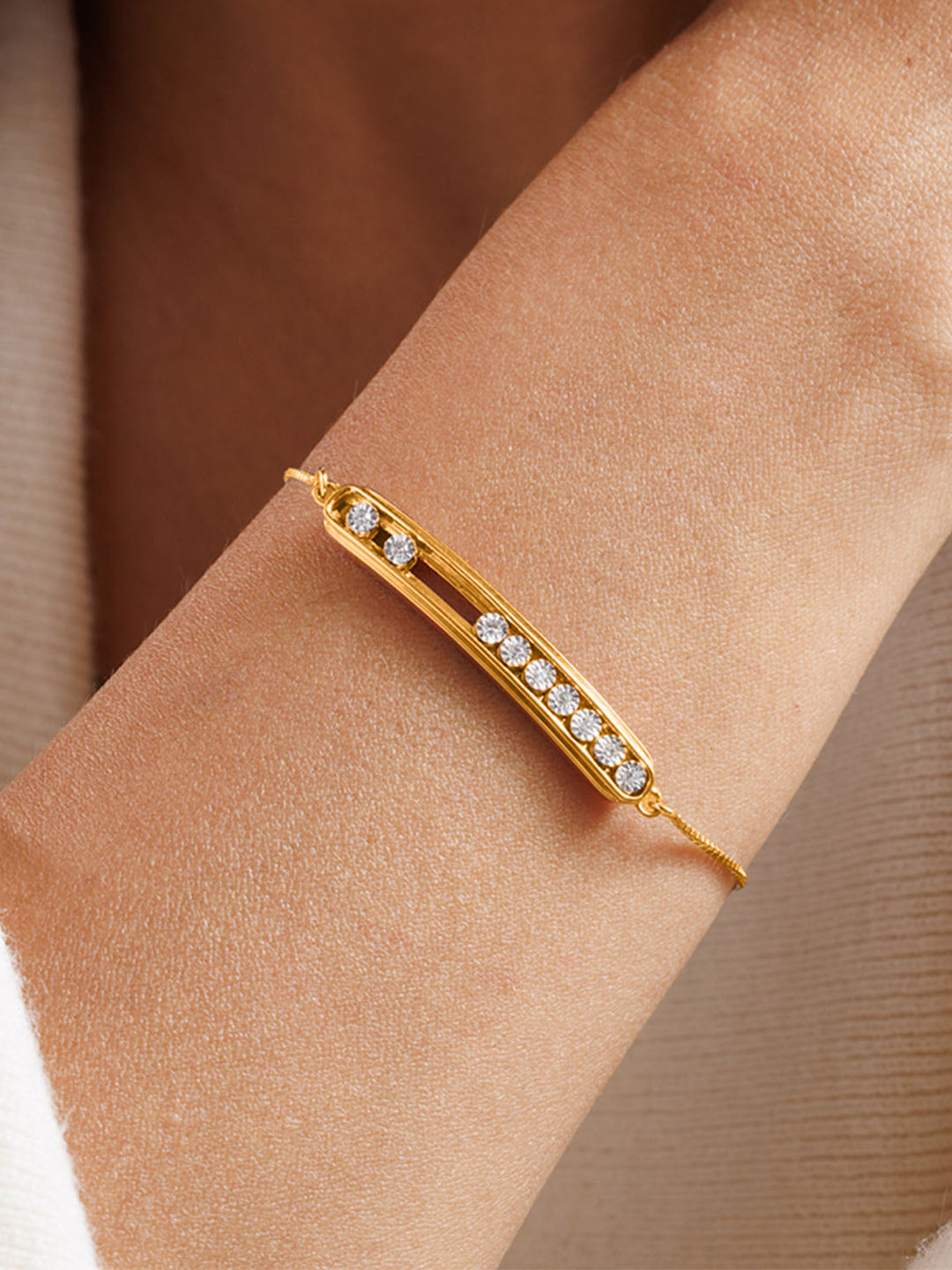 Flowing Spark Bolo Bracelet - keemti jewels