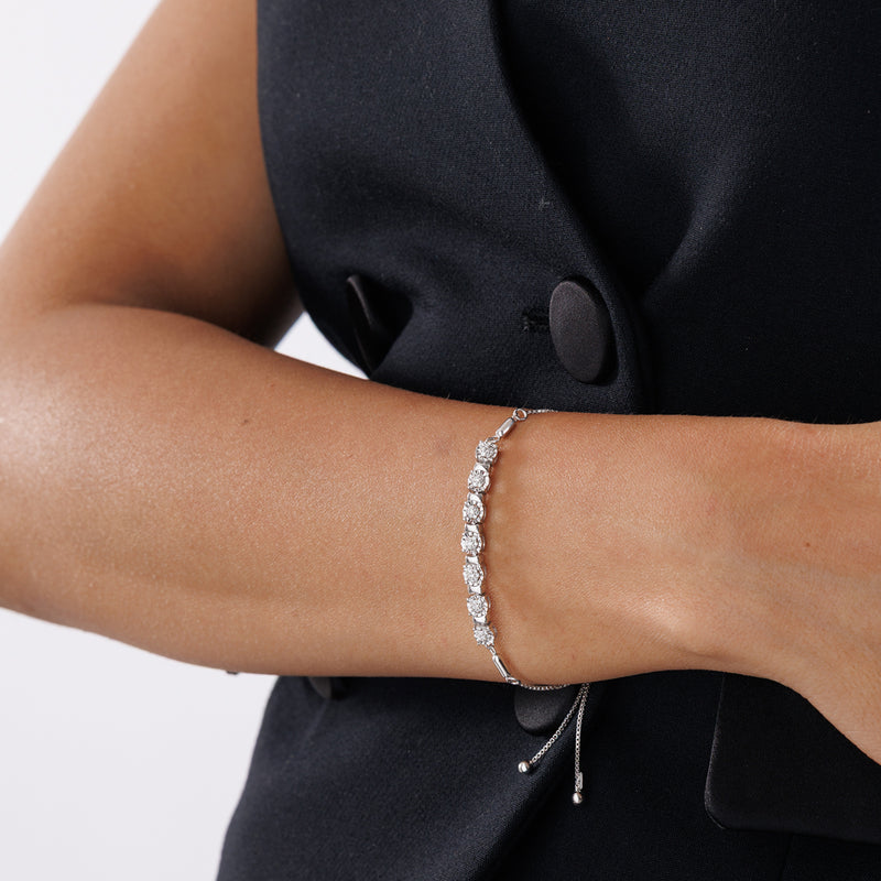 Radiant Glow Bolo Bracelet