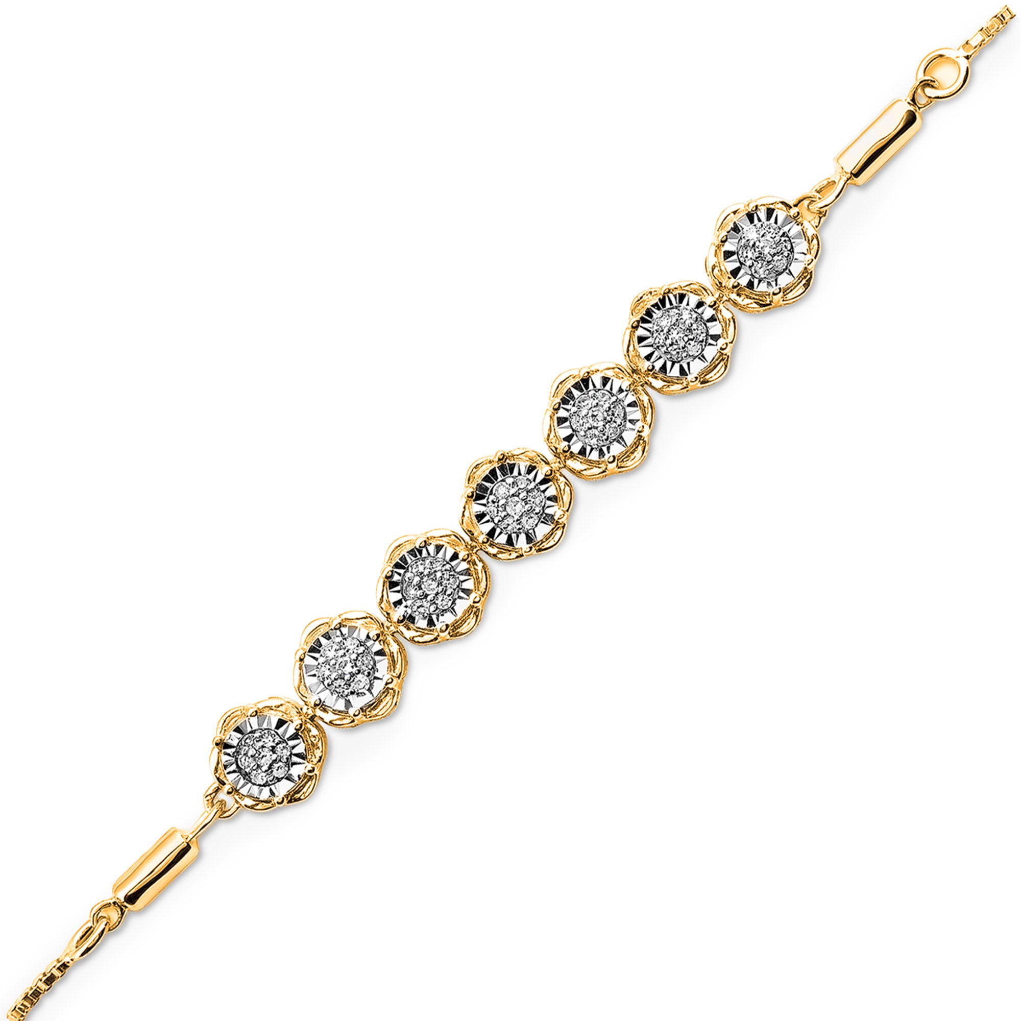 Cascading Floral Bolo Bracelet