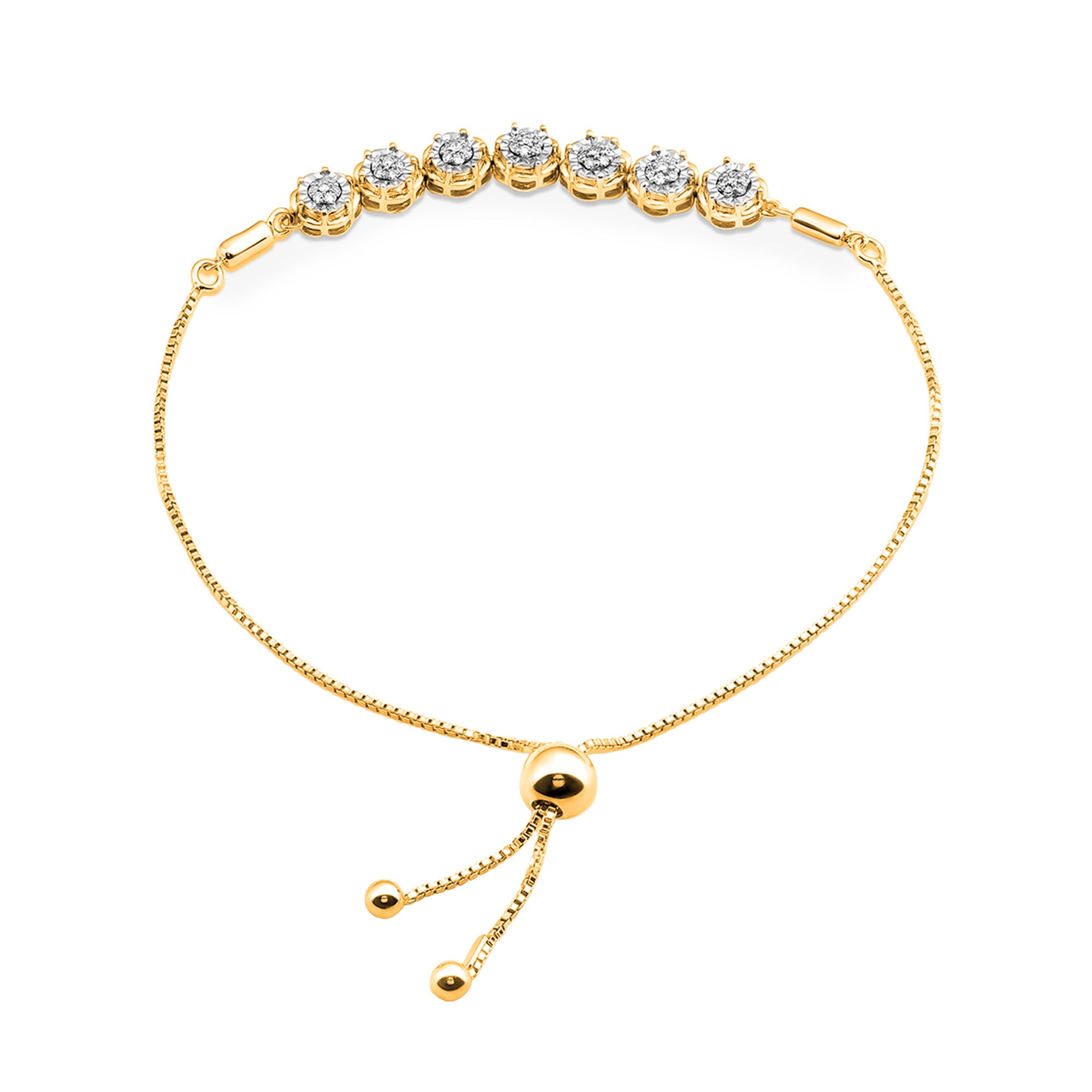 Cascading Floral Bolo Bracelet