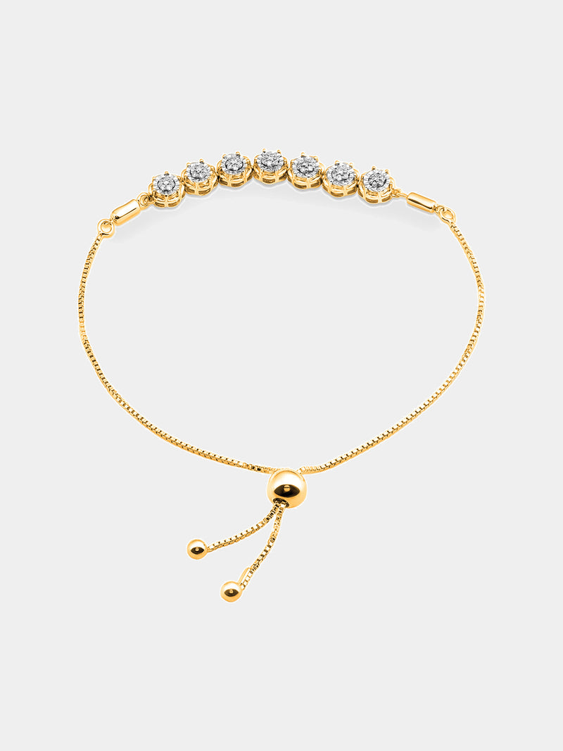 Cascading Floral Bolo Bracelet - keemti jewels