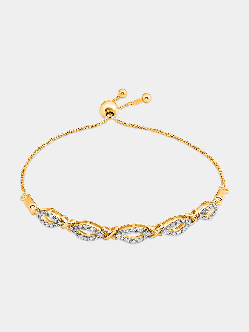 Keemti Jewels Serene Loop Bolo Bracelet Model View