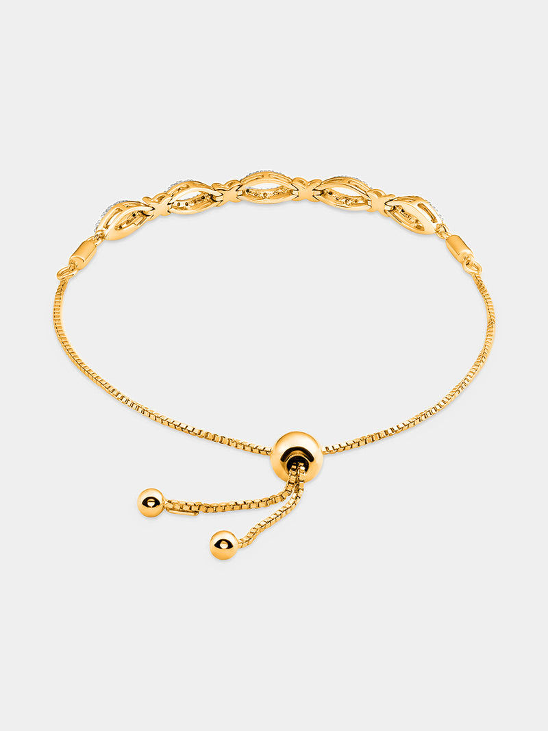 Keemti Jewels Serene Loop Bolo Bracelet Side View