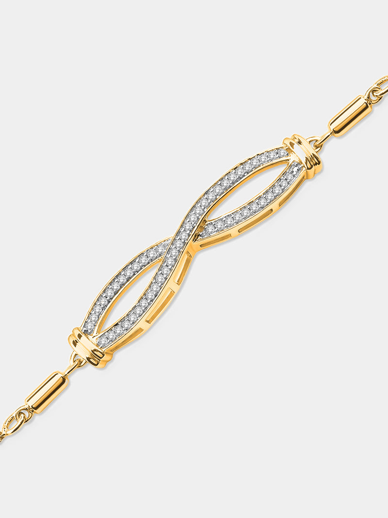 Infinity Diamond Bolo Bracelet - keemti jewels