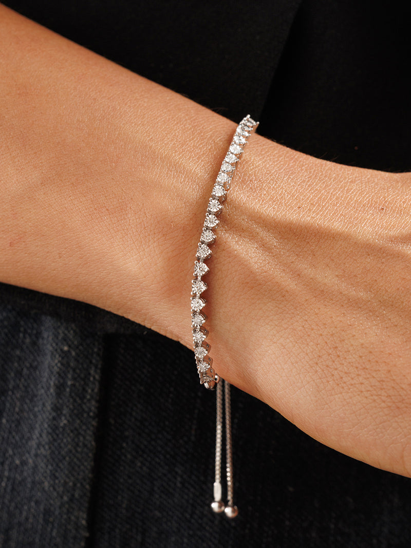 Cascaded Line Bolo Bracelet