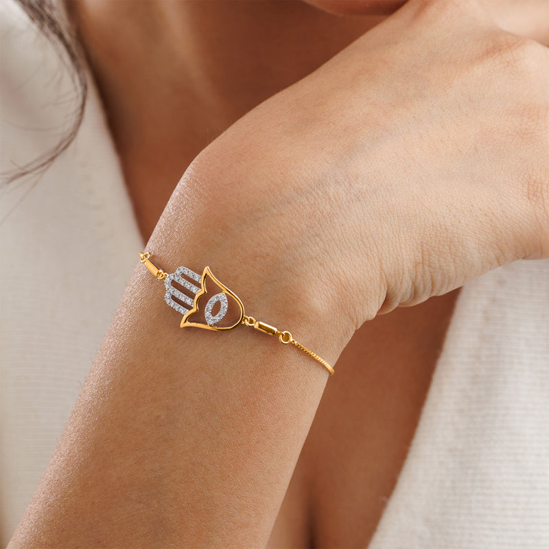 Hamsa Bolo Bracelet