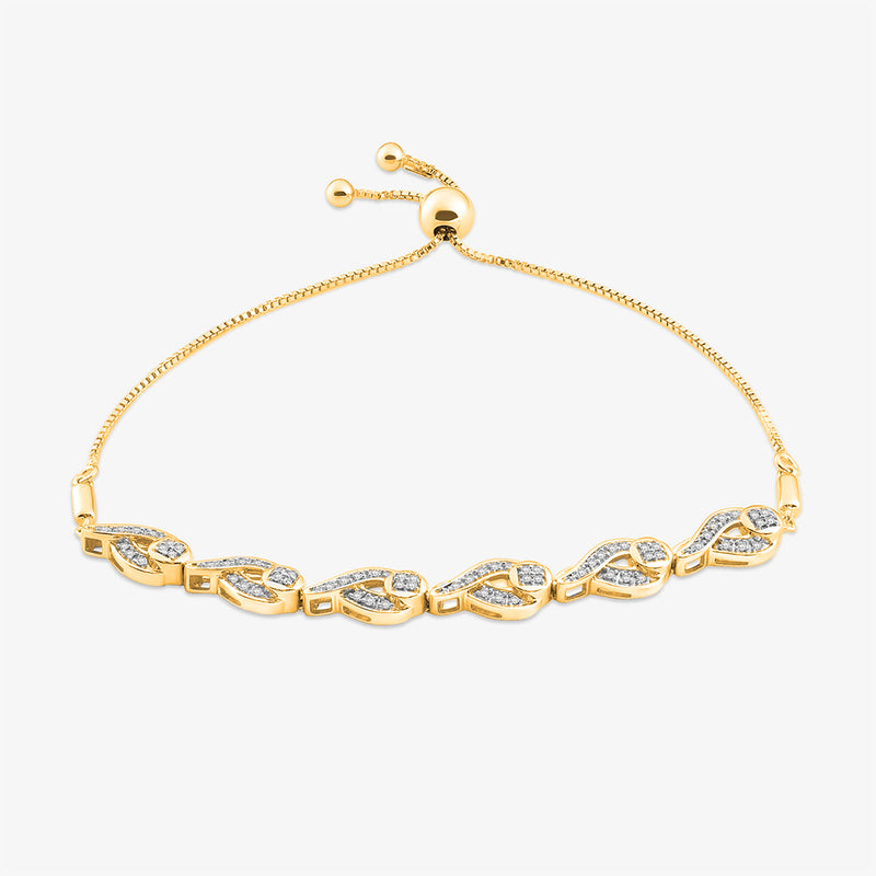 Teardrop Link Bolo Bracelet