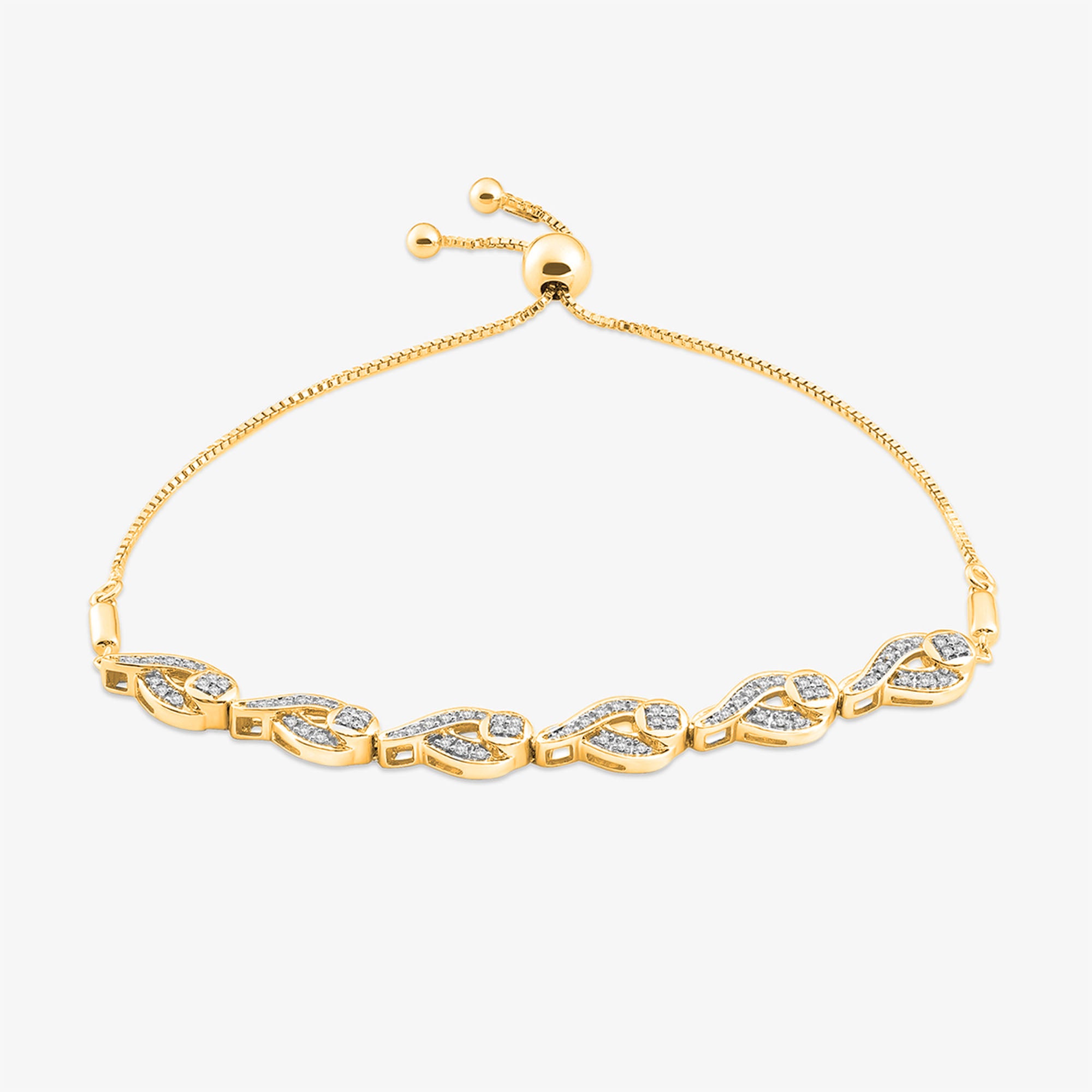 Teardrop Link Bolo Bracelet