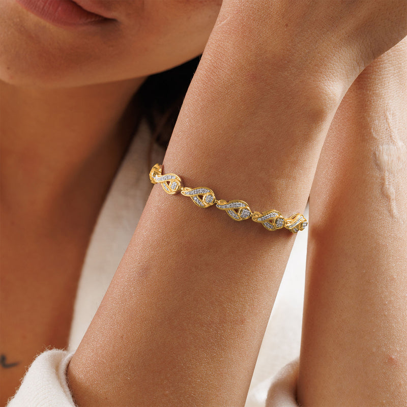 Teardrop Link Bolo Bracelet