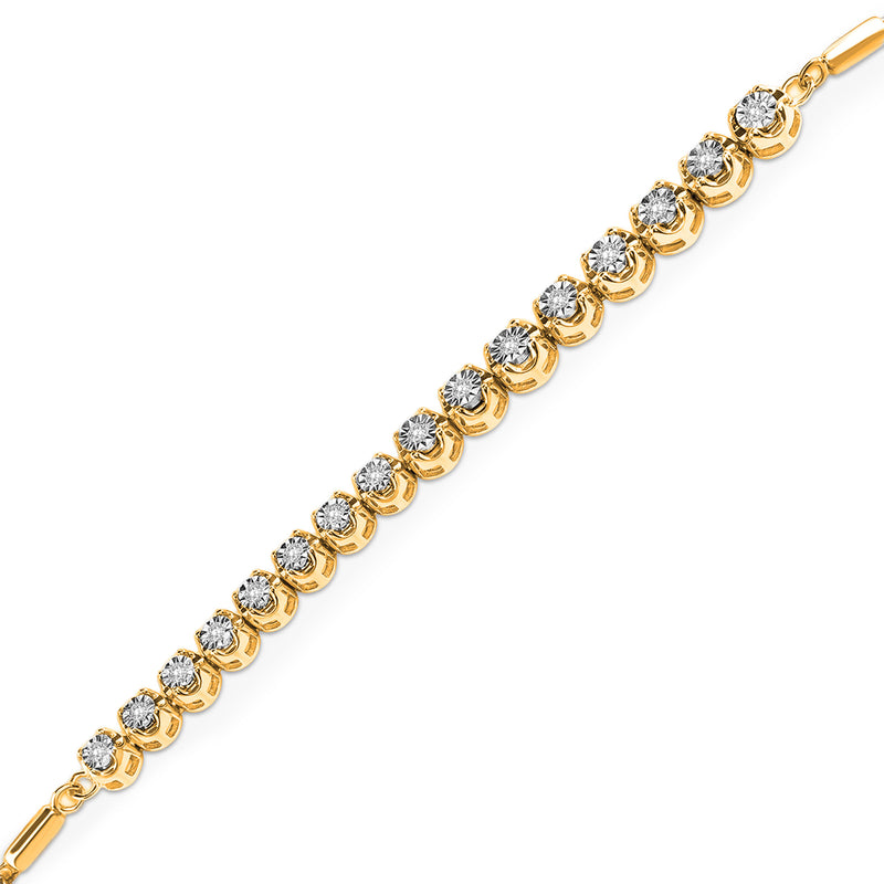 Dual Tone Line Bolo Bracelet