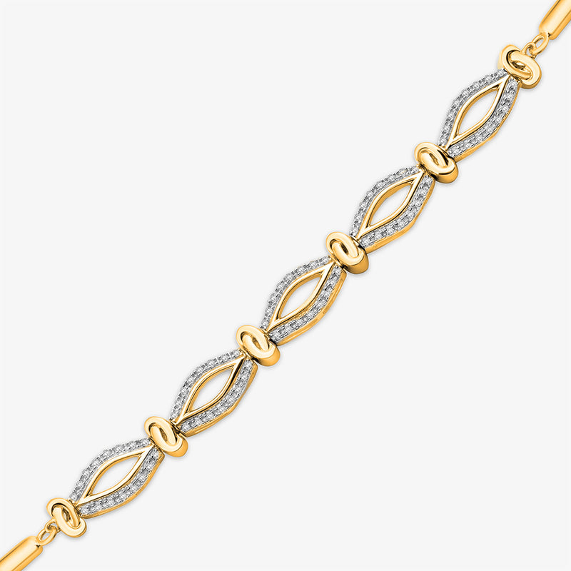 Marquise Link Bolo Bracelet