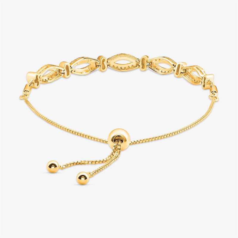 Marquise Link Bolo Bracelet