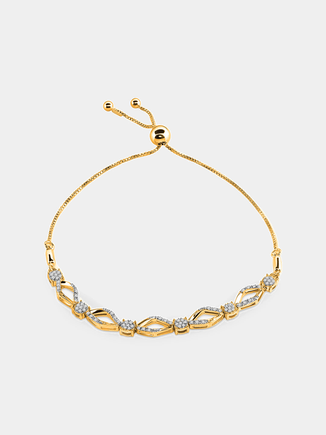 Keemti Jewels Enchanted Marquise Bolo Bracelet Model View