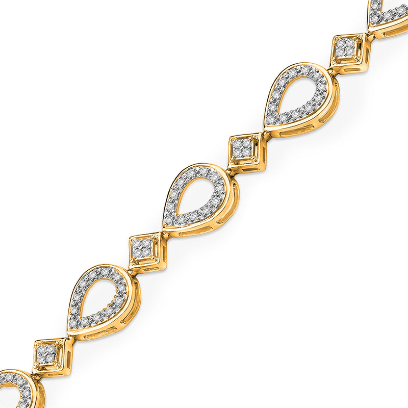 Teardrop Marquise Bolo Bracelet