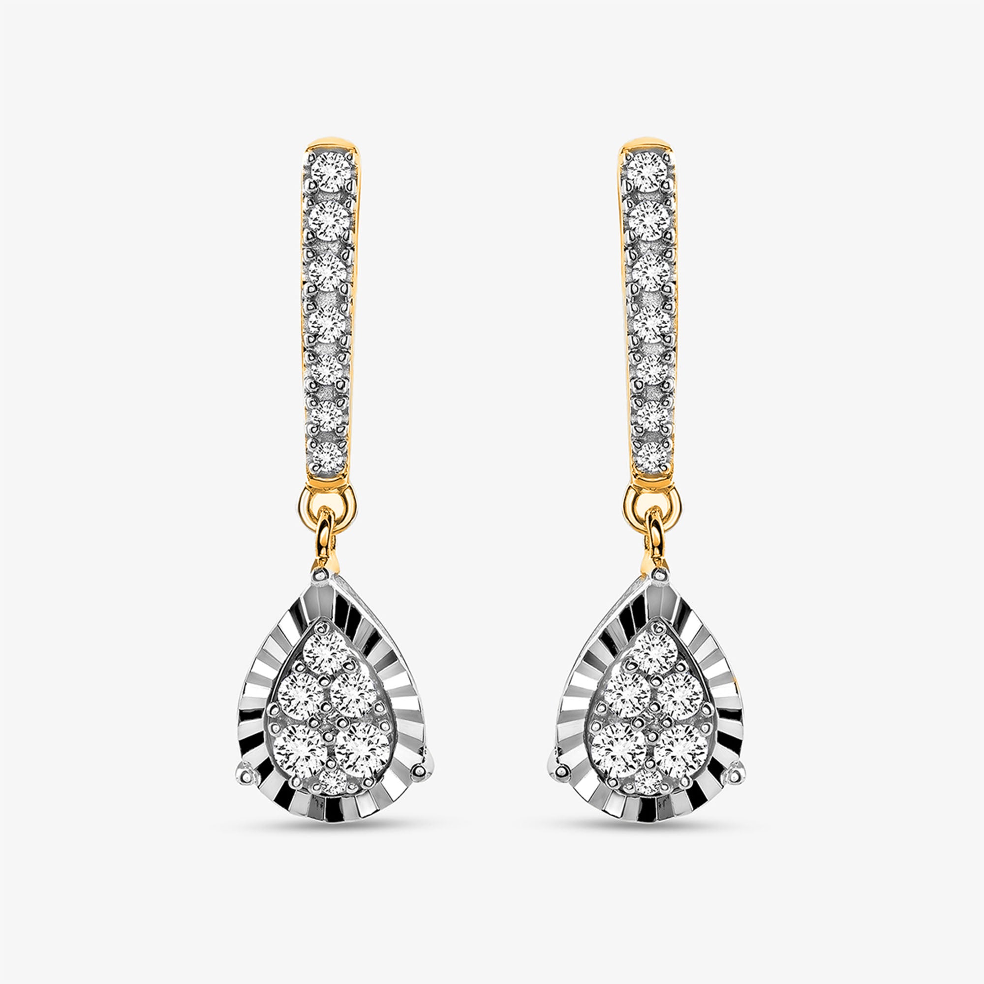 Dewdrop Dangle Diamond Earrings