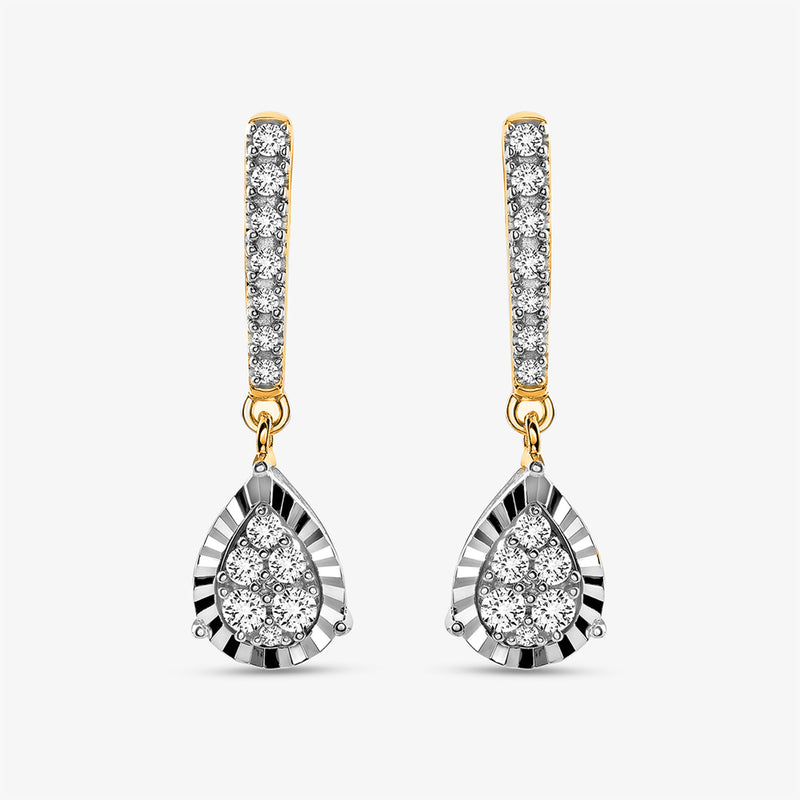 Dewdrop Dangle Diamond Earrings