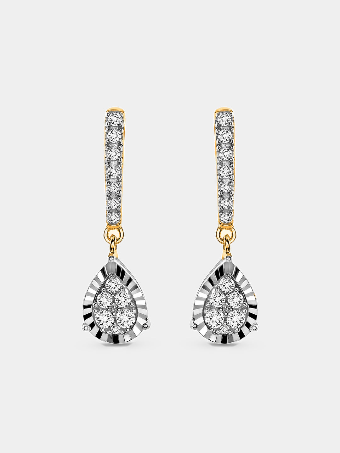 Keemti Jewels Dewdrop Dangle Diamond Earrings Side View