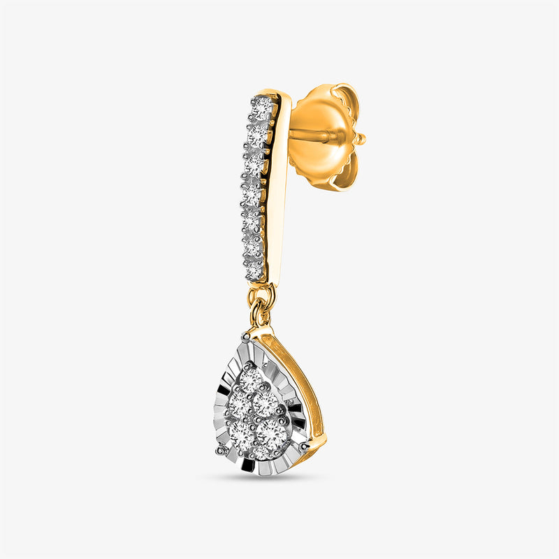 Dewdrop Dangle Diamond Earrings