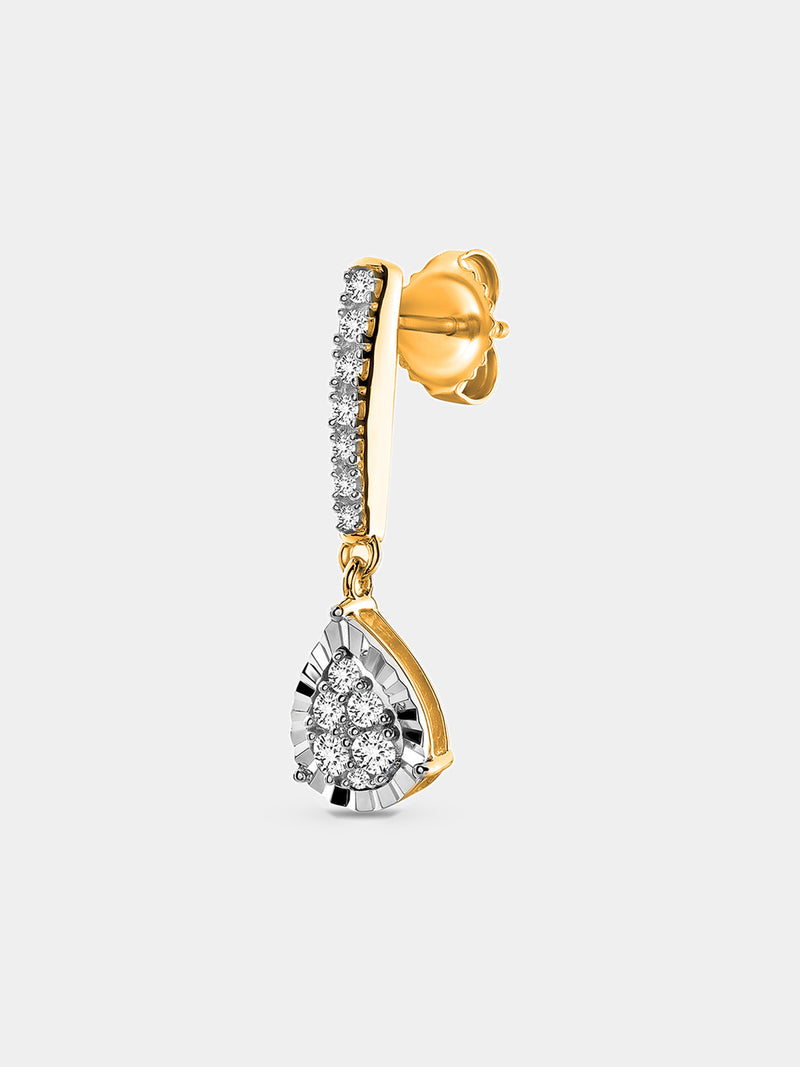 Keemti Jewels Dewdrop Dangle Diamond Earrings Extra View