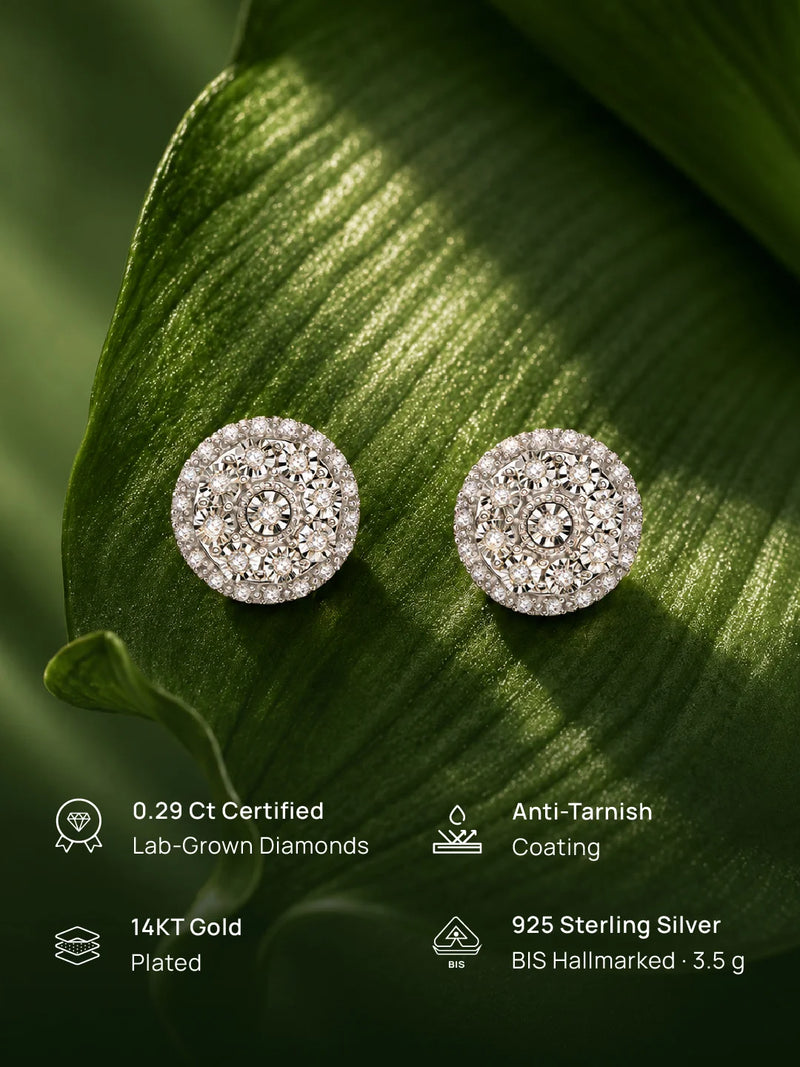 Halo Bloom Stud Earrings