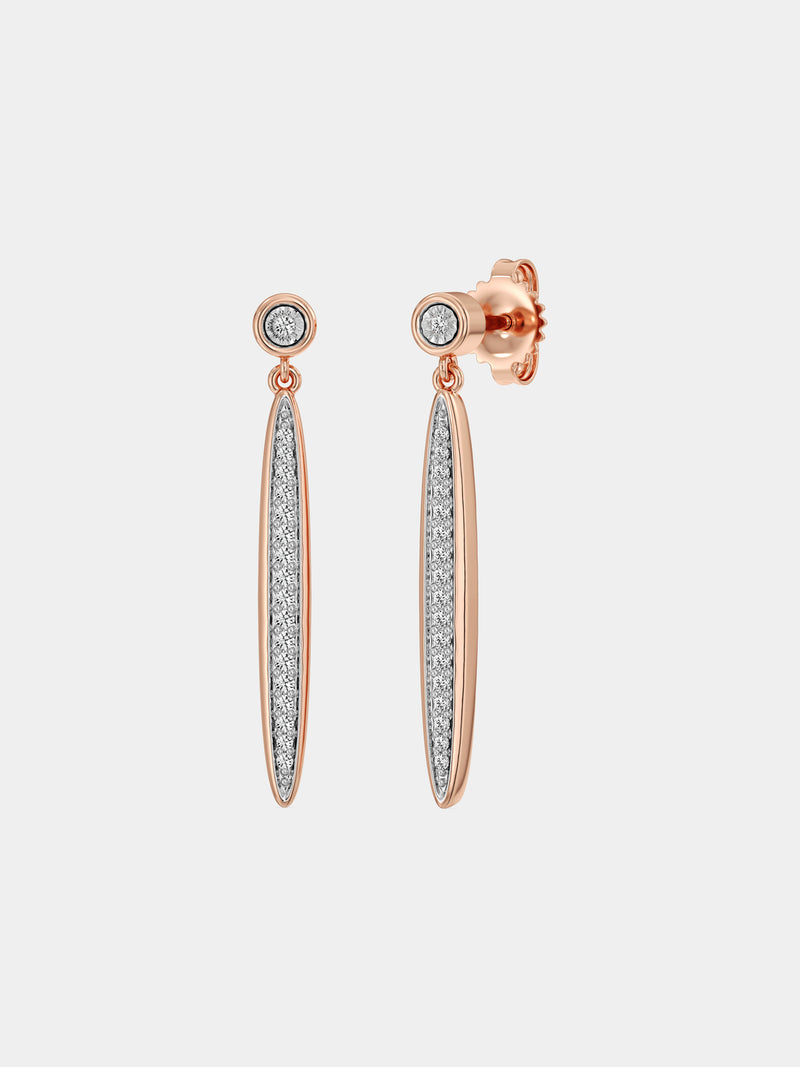Long Bar Drop Earrings - keemti jewels
