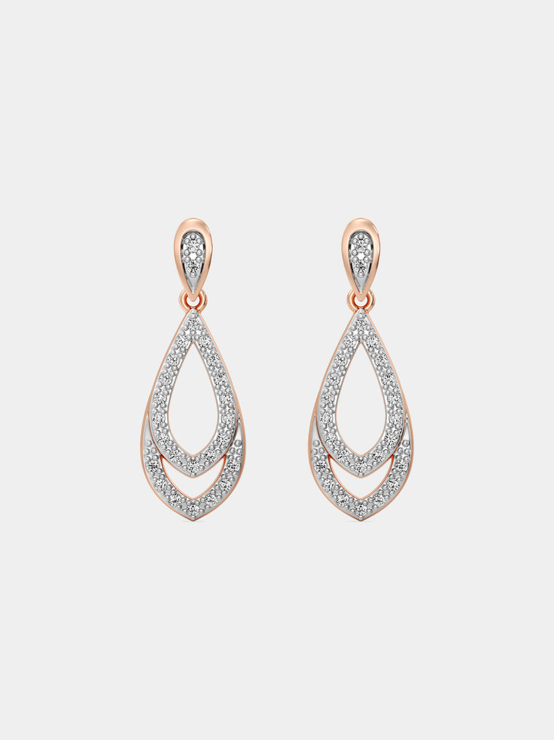 Keemti Jewels Teardrop Dangling Earrings Model View