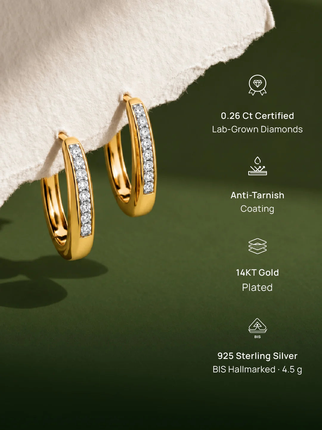 Classic Shine Hoop Earrings