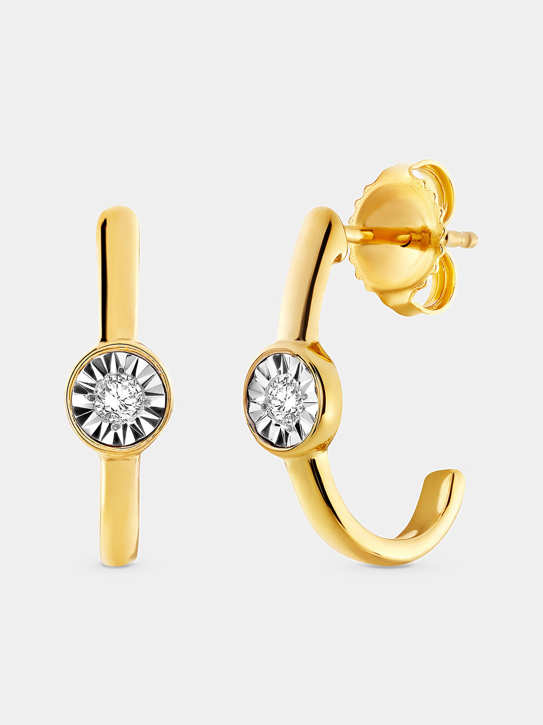 Keemti Jewels Orbit Glow Hoop Earrings Model View