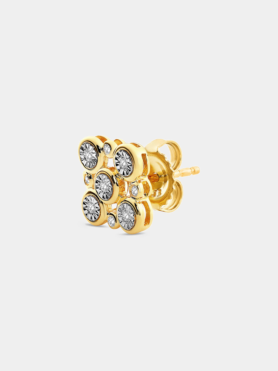 Keemti Jewels Radiant Constellation Diamond Stud Earrings Extra View