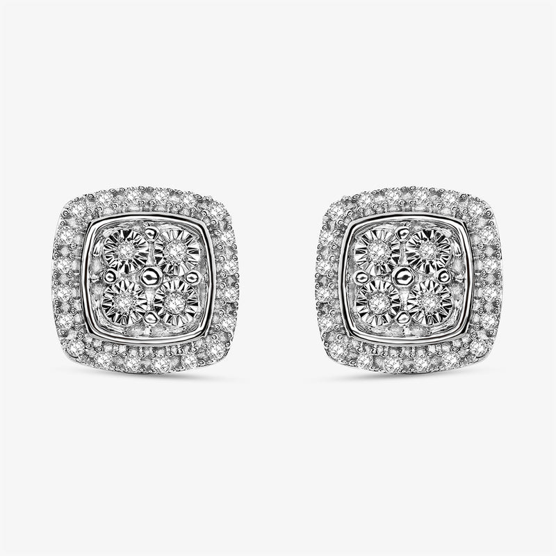 Grace Halo Diamond Earrings