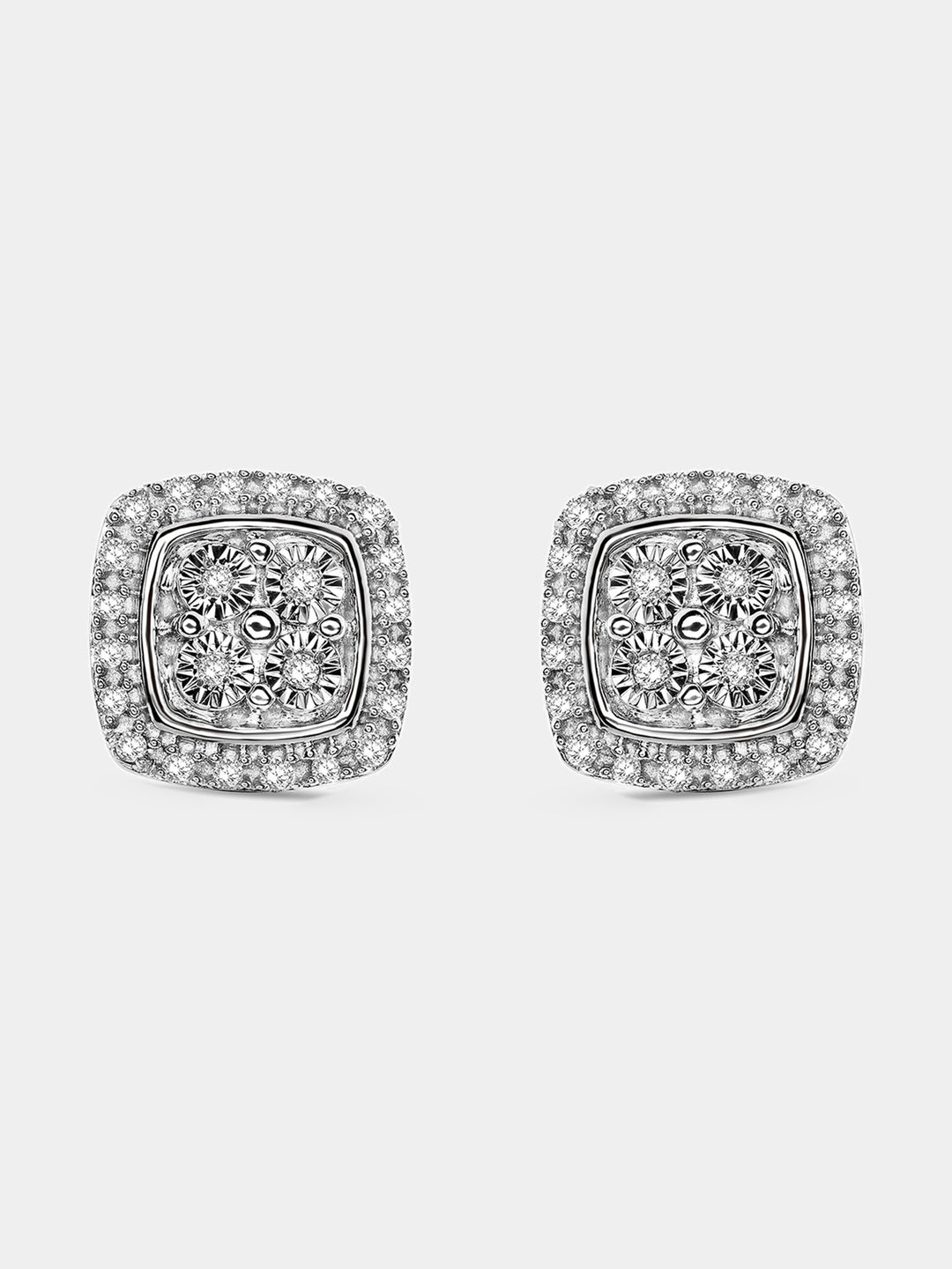 Keemti Jewels Grace Halo Diamond Earrings Side View