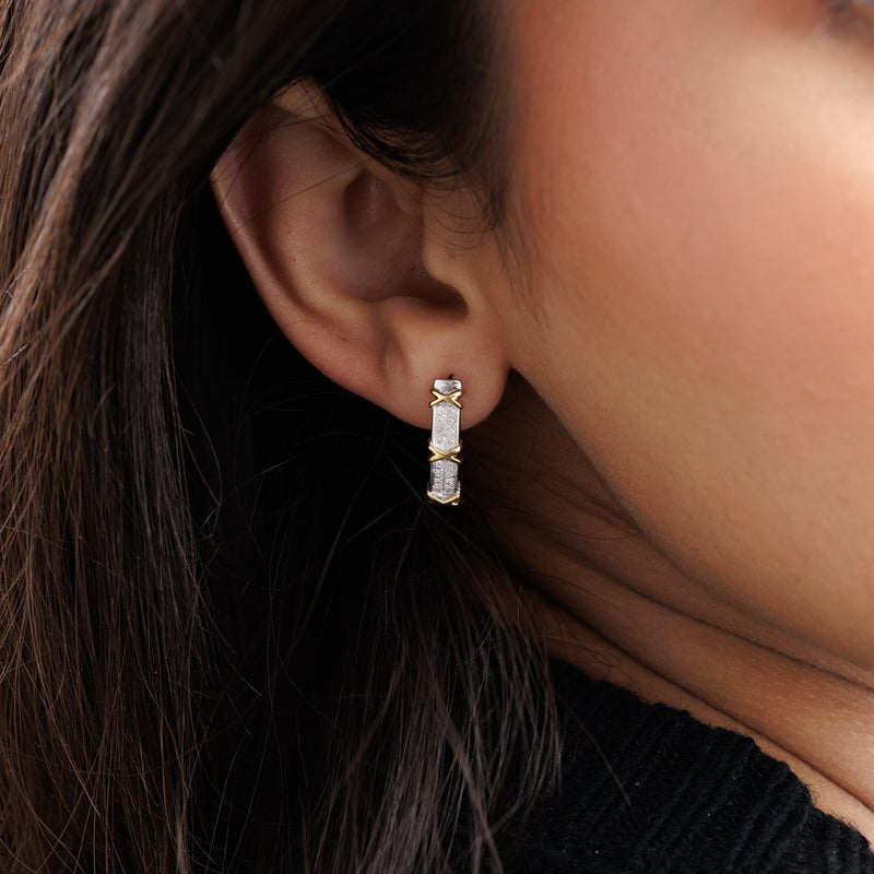 Geocuff Hoop Earrings