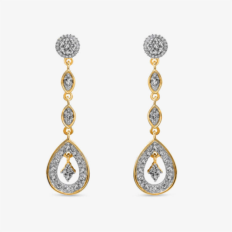 Gracefall Diamond Drop Earrings