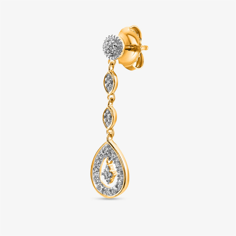 Gracefall Diamond Drop Earrings
