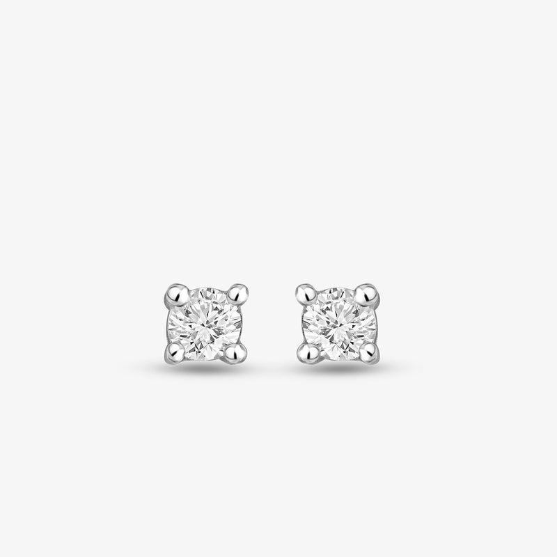 Pearluxe Solitaire Stud Earrings