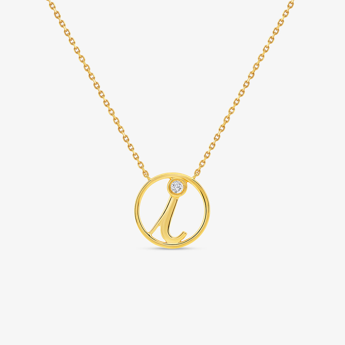 SIGNATURE<span> I Initial Diamond </span>NECKLET