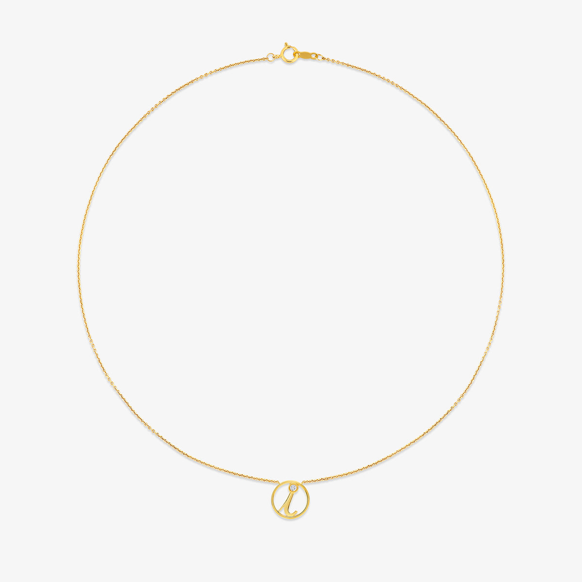 SIGNATURE<span> I Initial Diamond </span>NECKLET