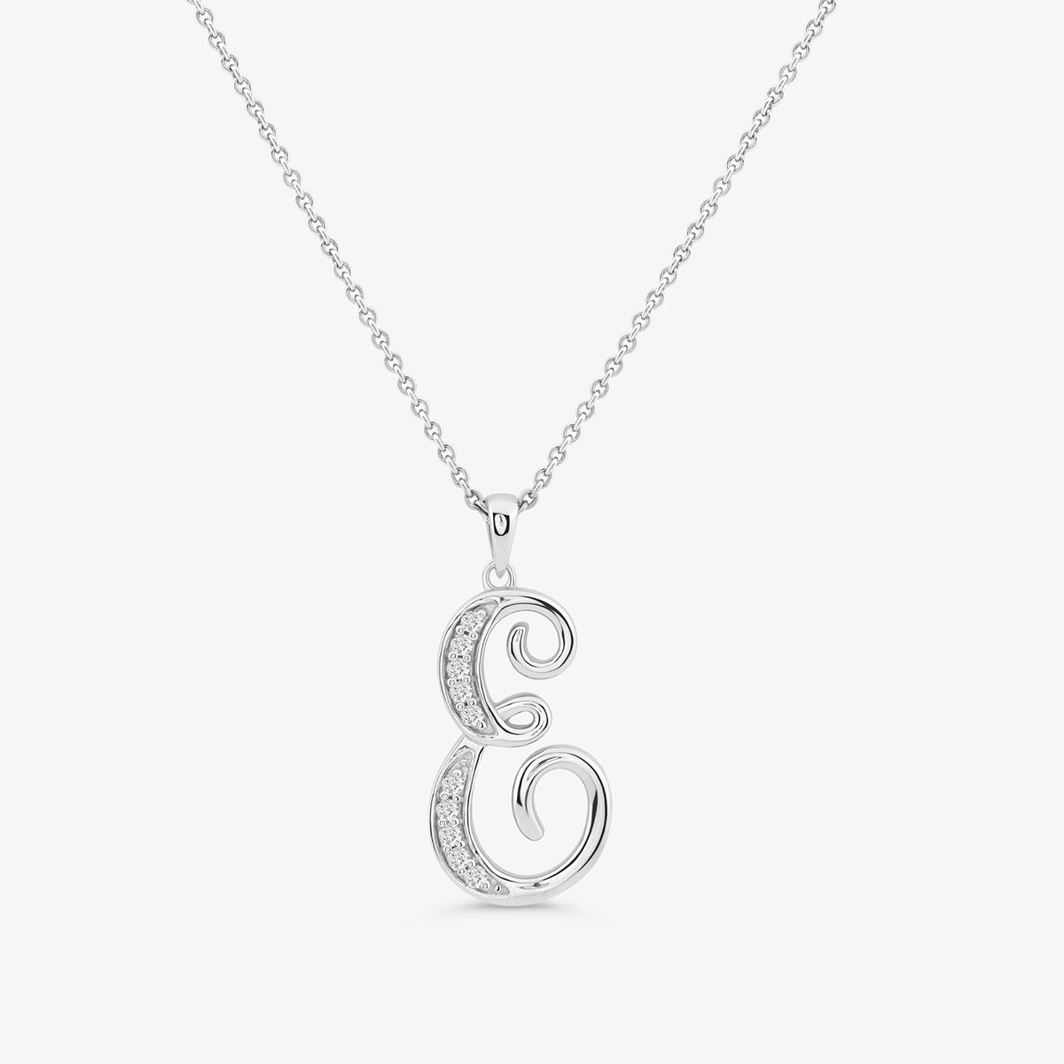 CLASSIC<span> E Signature Diamond </span>PENDANT