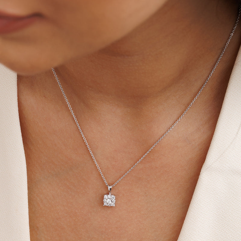 Square Cluster Necklet