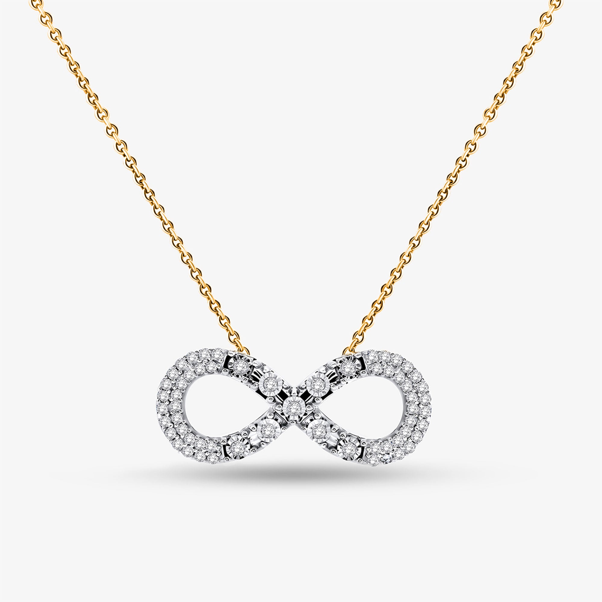 Classic Infinity Diamond Necklet - keemti jewels
