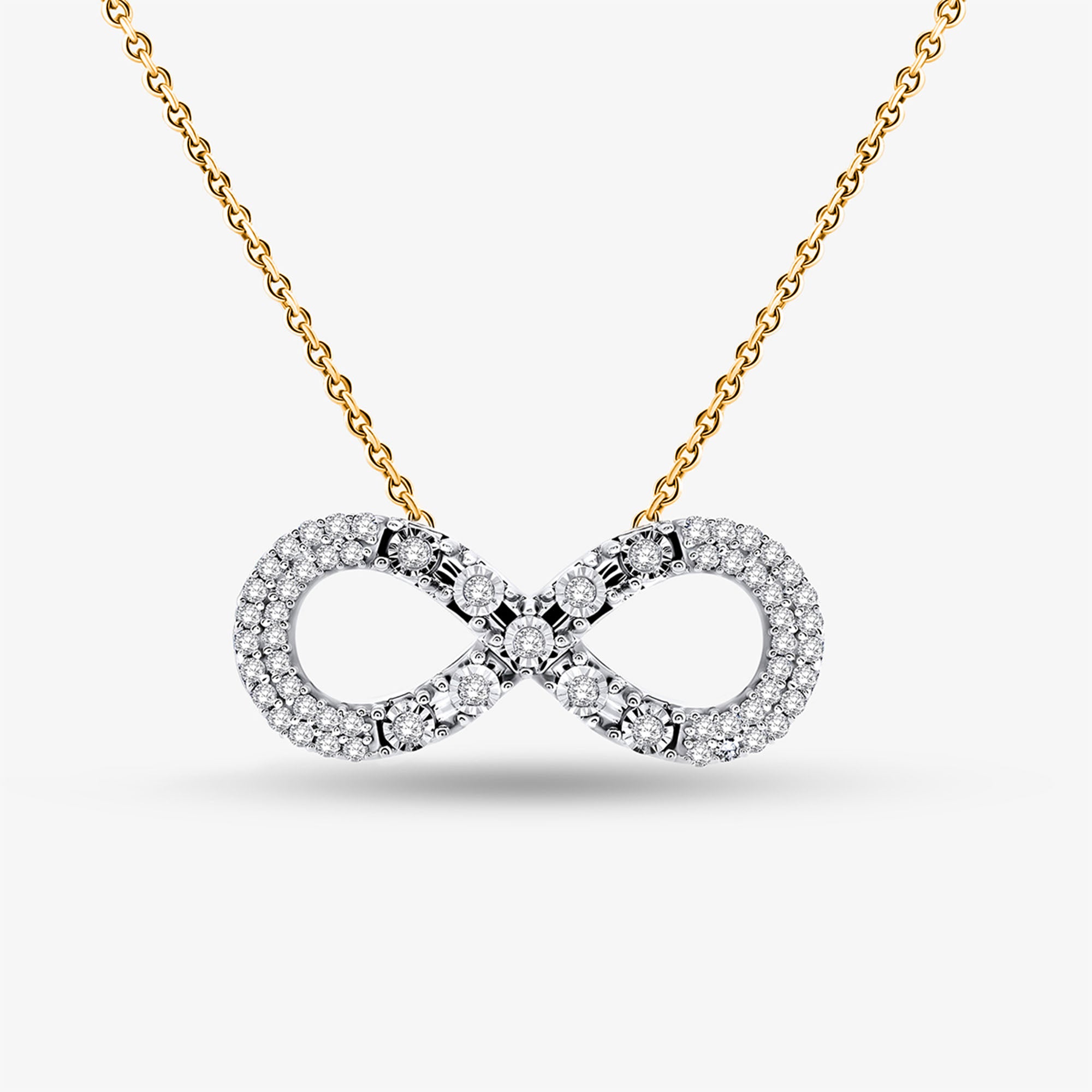 Classic Infinity Diamond Necklet - keemti jewels